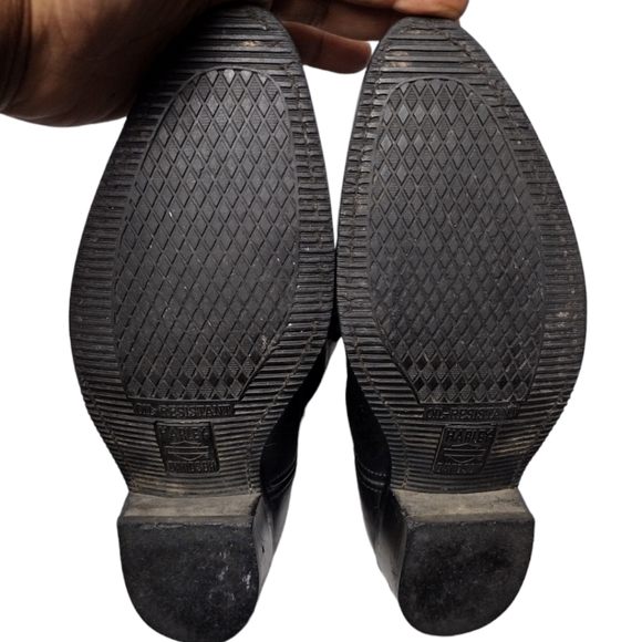 Harley Davidson Oil Resistant Pull On Leather Boots - Picture 8 of 12